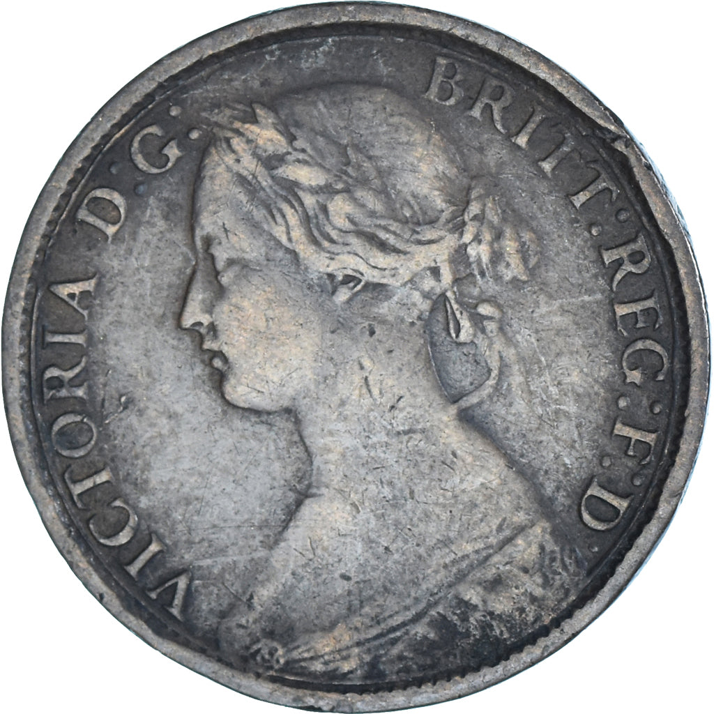 Coin, Great Britain, Victoria, Farthing, 1861, VF(20-25), Bronze, KM:747.2