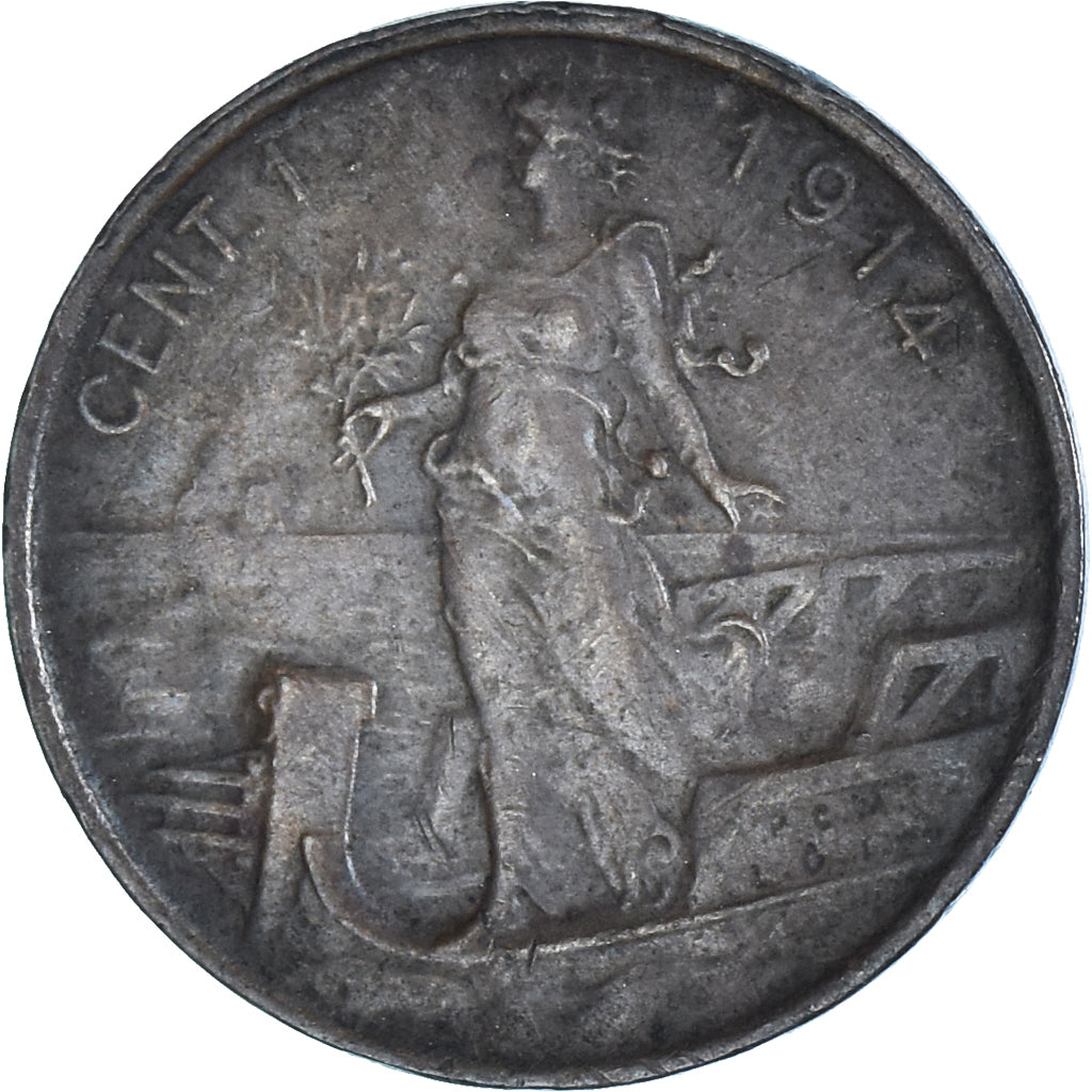 Coin, Italy, Centesimo, 1914, EF(40-45), Cuivre, KM:40