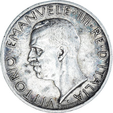 Coin, Italy, Vittorio Emanuele III, 5 Lire, 1927, Rome, AU(50-53), Silver