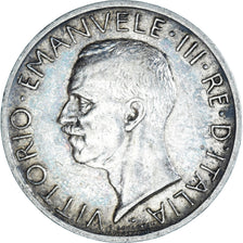 Coin, Italy, Vittorio Emanuele III, 5 Lire, 1927, Rome, EF(40-45), Silver