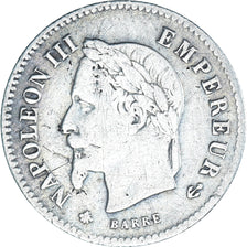 Coin, France, Napoleon III, 20 Centimes, 1867, Paris, EF(40-45), Silver