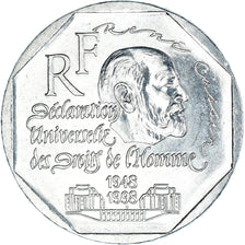 Coin, France, René Cassin, 2 Francs, 1998, Paris, MS(63), Nickel, KM:1213