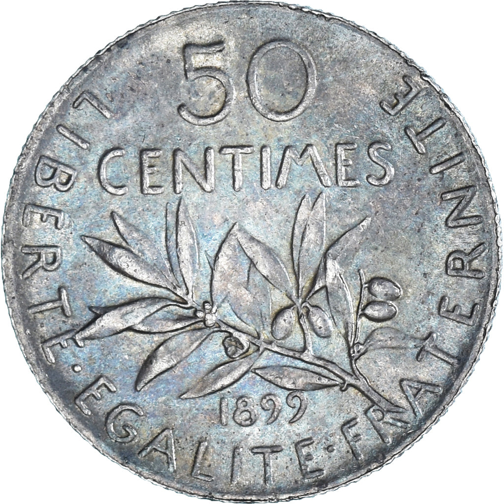 Monnaie, France, Semeuse, 50 Centimes, 1899, Paris, TTB+, Argent, Gadoury:420