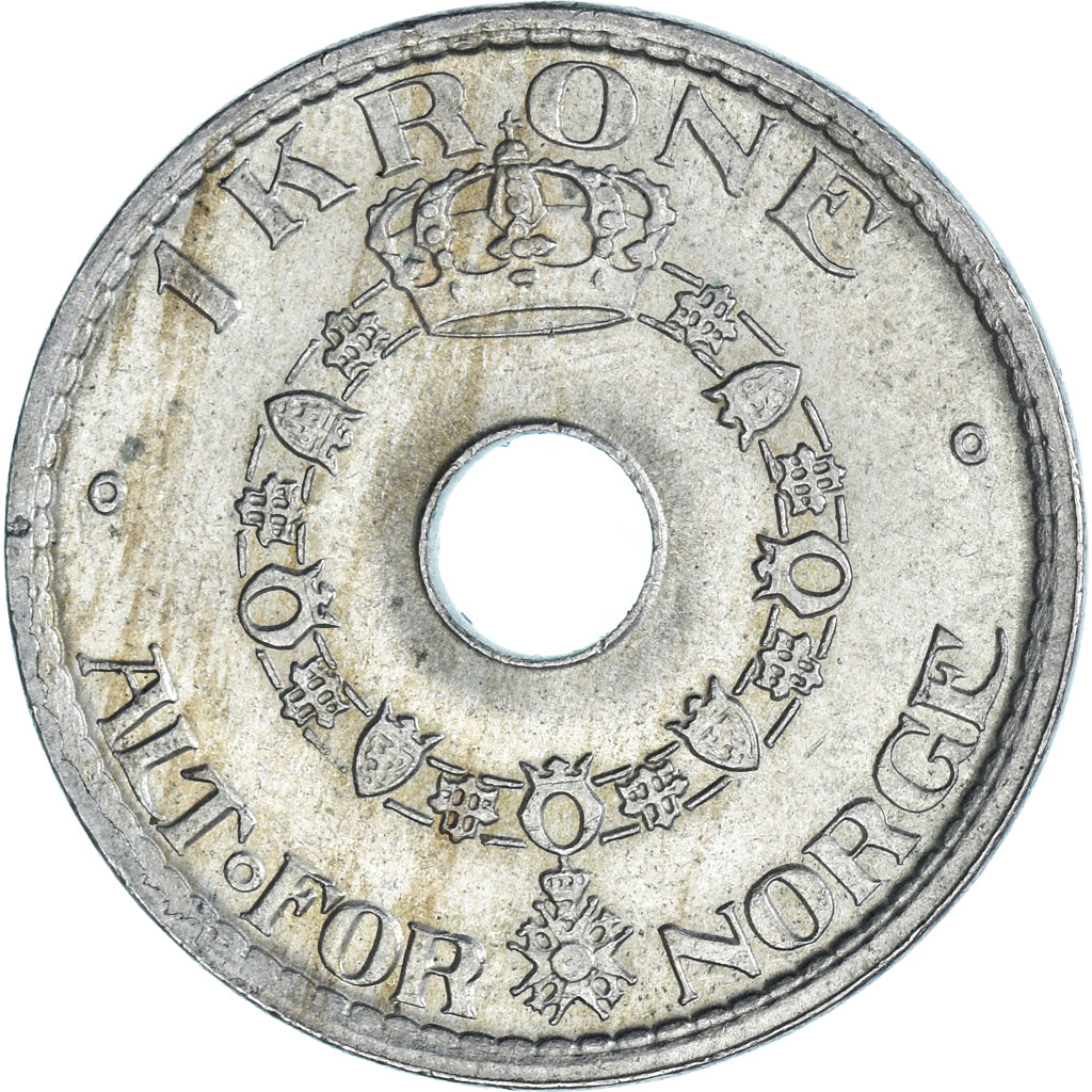 Coin, Norway, Haakon VII, Krone, 1926, AU(50-53), Copper-nickel, KM:385