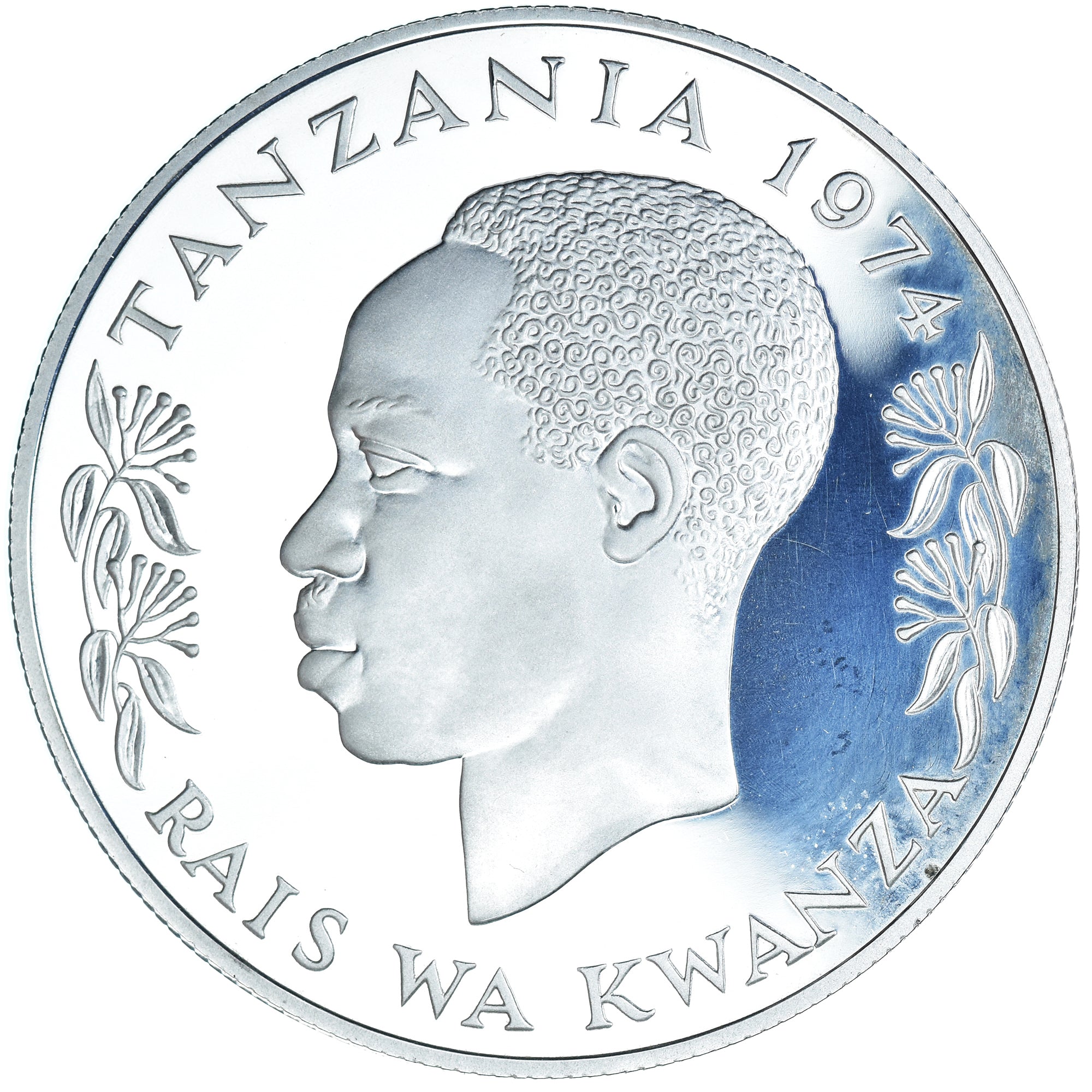 Monnaie, Tanzanie, 25 Shilingi, 1974, BE, FDC, Argent, KM:7a