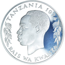 Monnaie, Tanzanie, 25 Shilingi, 1974, BE, FDC, Argent, KM:7a