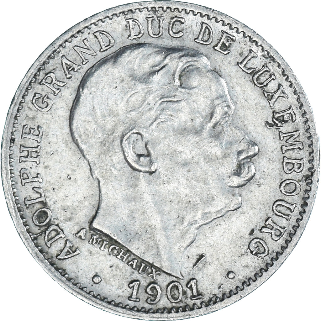 Coin, Luxembourg, Adolphe, 5 Centimes, 1901, AU(50-53), Copper-nickel, KM:24