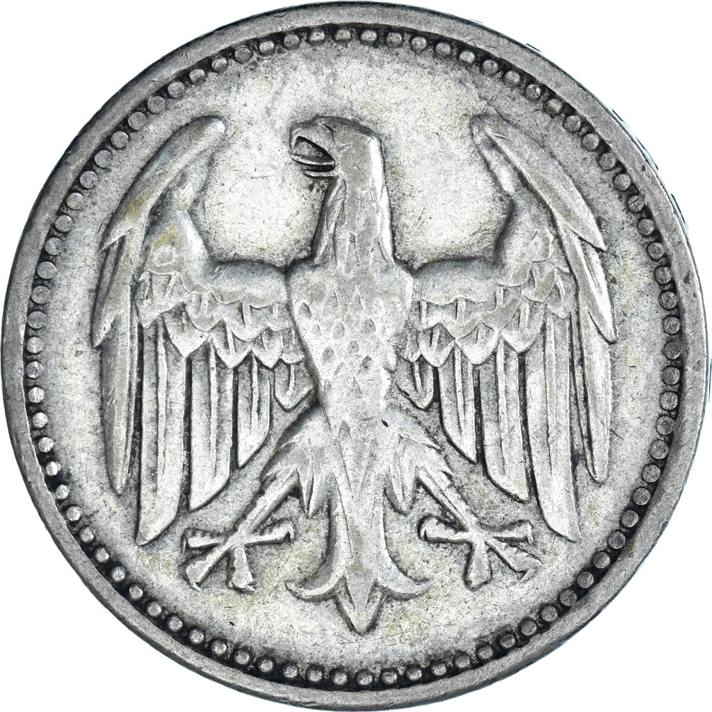 Coin, GERMANY, WEIMAR REPUBLIC, 3 Mark, 1924, Stuttgart, AU(50-53), Silver