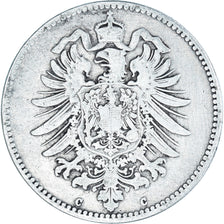 Coin, GERMANY - EMPIRE, Wilhelm I, Mark, 1875, Frankfurt, VF(30-35), Silver