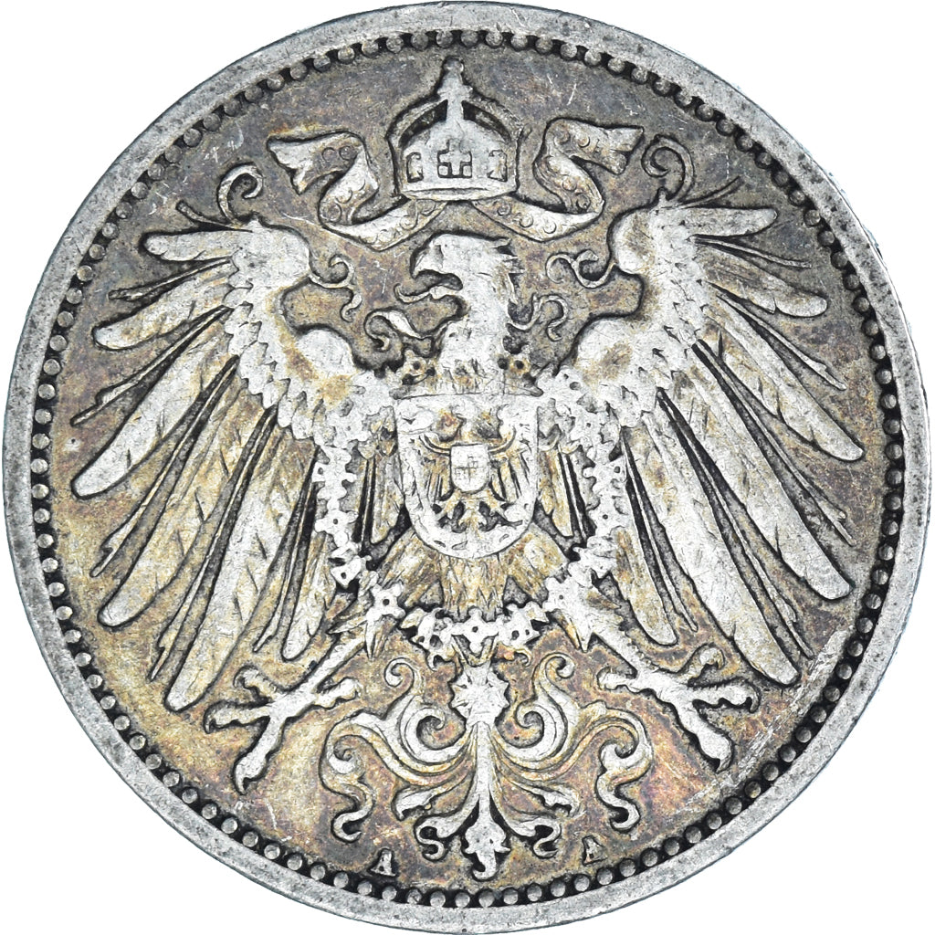 Coin, GERMANY - EMPIRE, Wilhelm II, Mark, 1899, Berlin, AU(50-53), Silver, KM:14