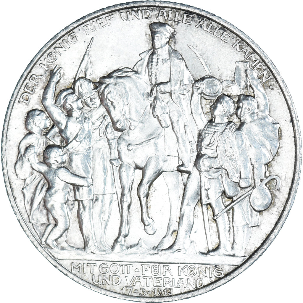 Moneta, Stati tedeschi, PRUSSIA, Wilhelm II, 2 Mark, 1913, Berlin, BB+, Argento