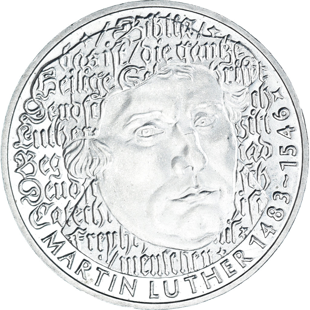 Moneda, ALEMANIA - REPÚBLICA FEDERAL, 5 Mark, 1983, Karlsruhe, Germany, 500th