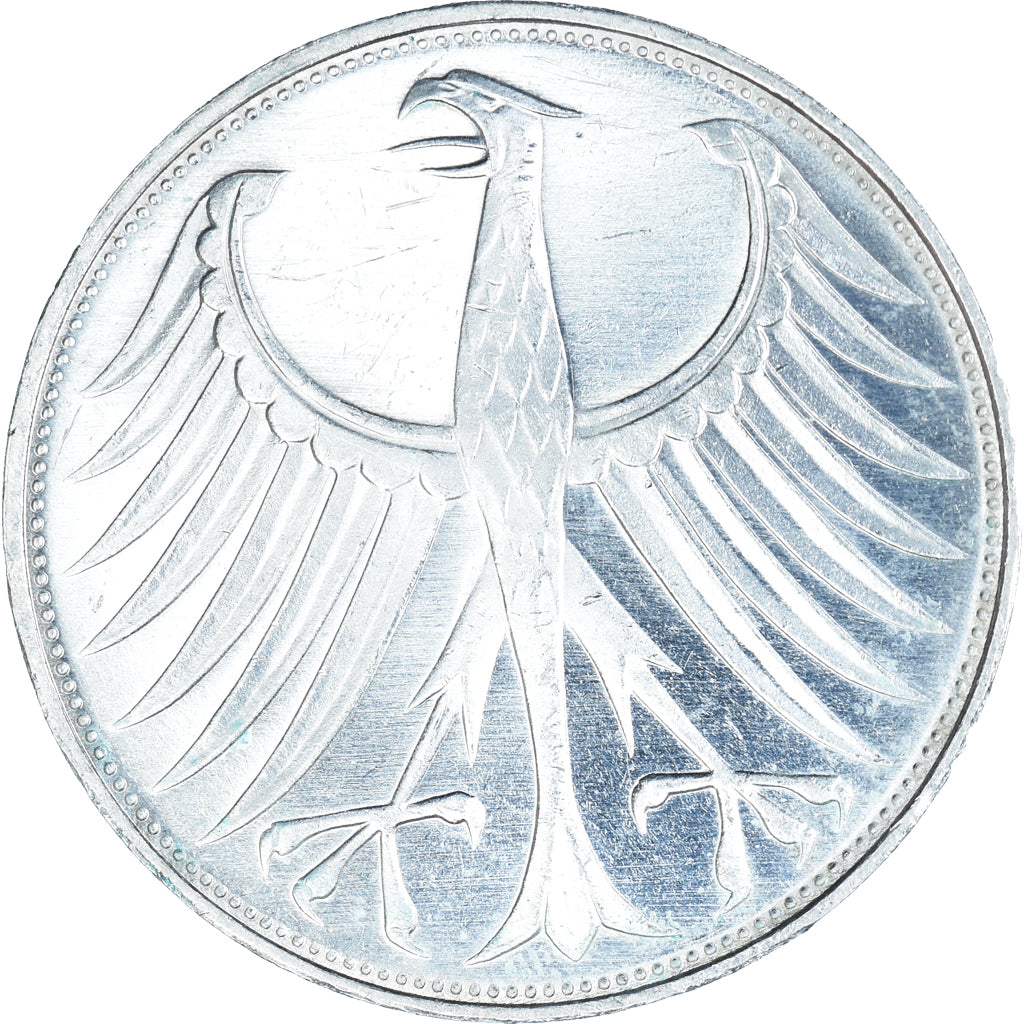 Monnaie, République fédérale allemande, 5 Mark, 1973, Karlsruhe, BE, TTB+