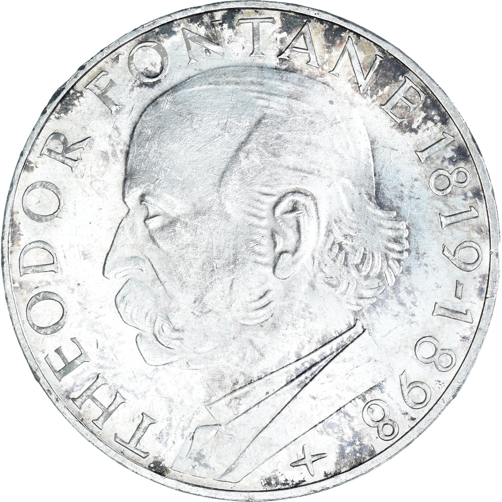 Moneda, ALEMANIA - REPÚBLICA FEDERAL, 5 Mark, 1969, Karlsruhe, Germany, 150th