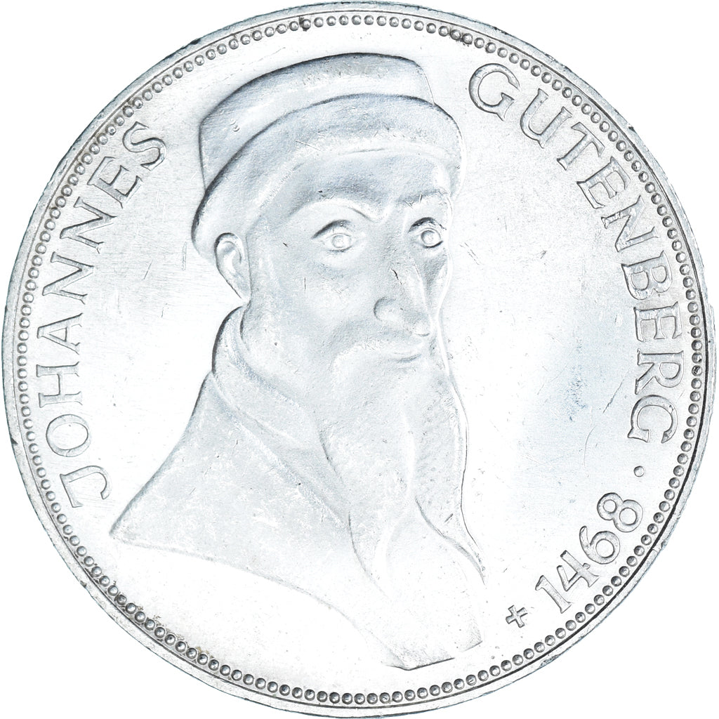 Moneta, GERMANIA - REPUBBLICA FEDERALE, 5 Mark, 1968, Karlsruhe, Germany, 500th