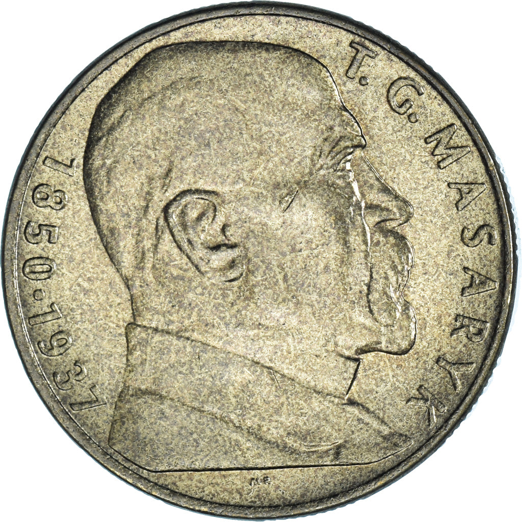 Coin, Czechoslovakia, 10 Korun, 1990, Thomas G. Masaryk.
