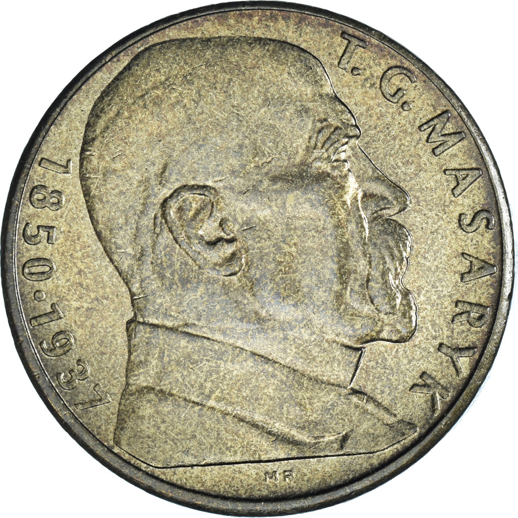Coin, Czechoslovakia, 10 Korun, 1990, Thomas G. Masaryk.