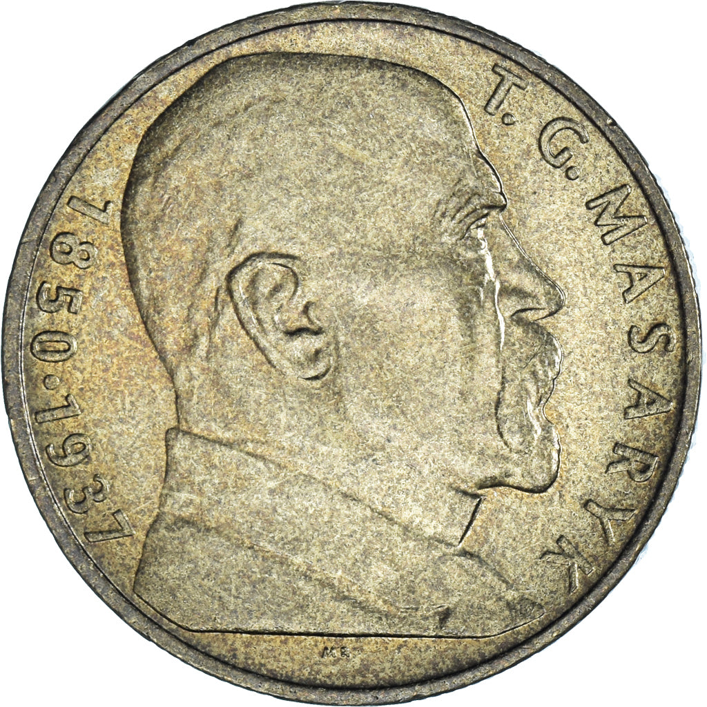 Coin, Czechoslovakia, 10 Korun, 1990, Thomas G. Masaryk.