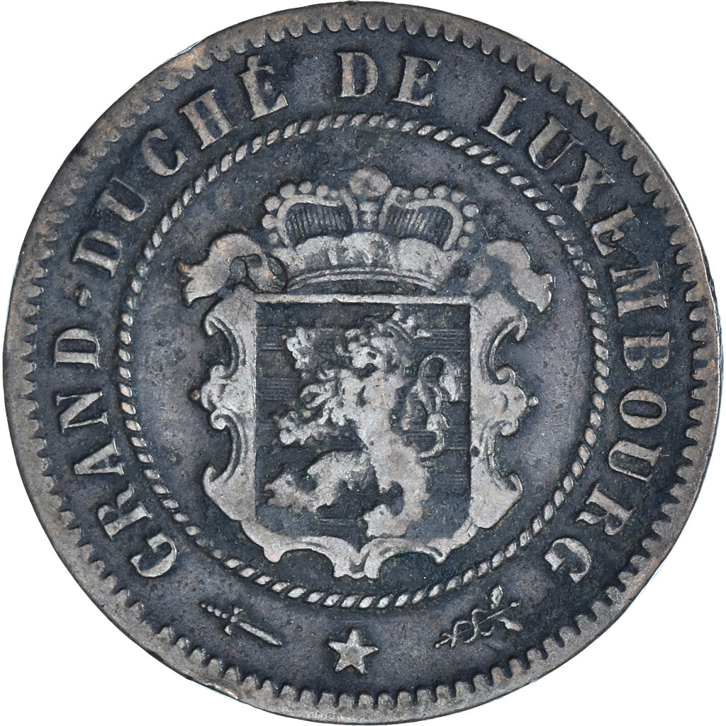 Coin, Luxembourg, William III, 5 Centimes, 1870, Utrecht, VF(30-35), Bronze