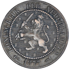 Coin, Netherlands, William III, 2-1/2 Cent, 1877, EF(40-45), Bronze, KM:108.1
