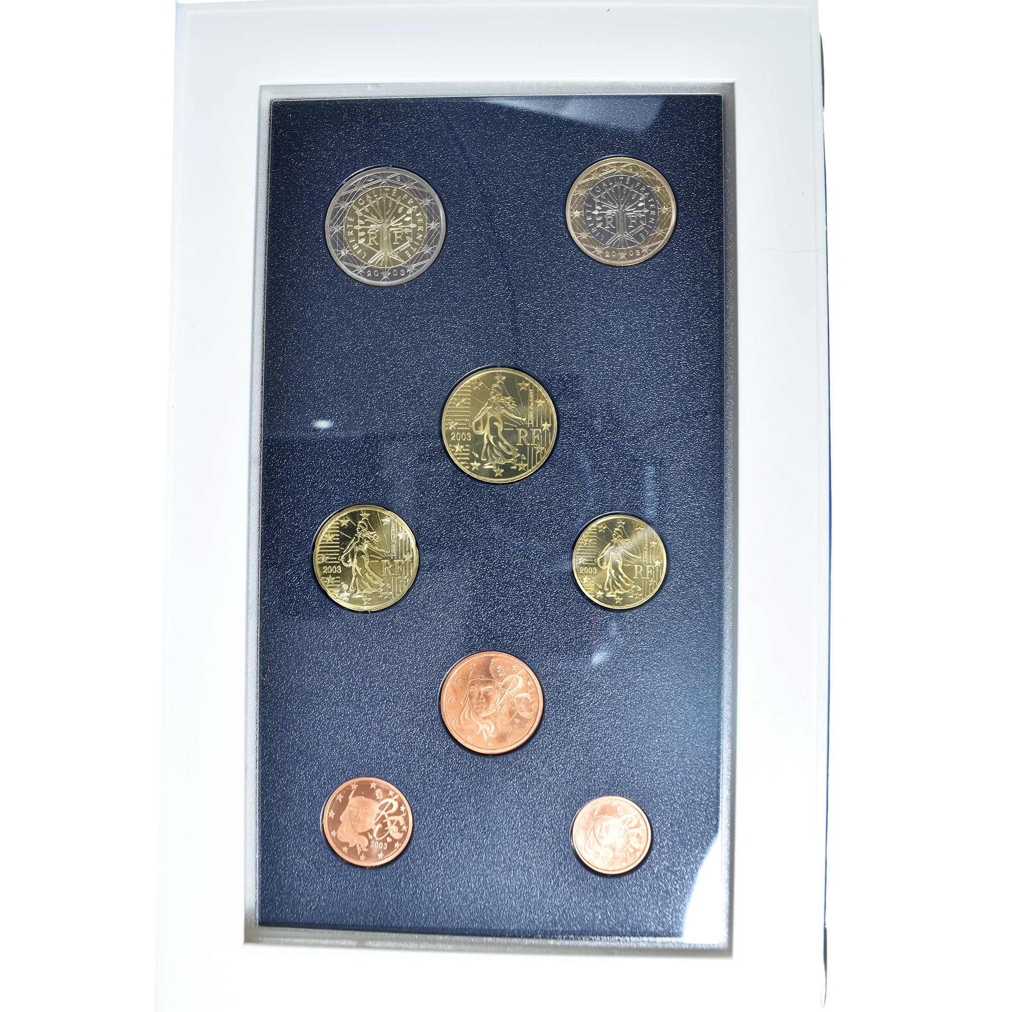 Francia, Monnaie de Paris, Set Euros, 2003, Set 8 monnaies Euro.BE, FDC, Sin