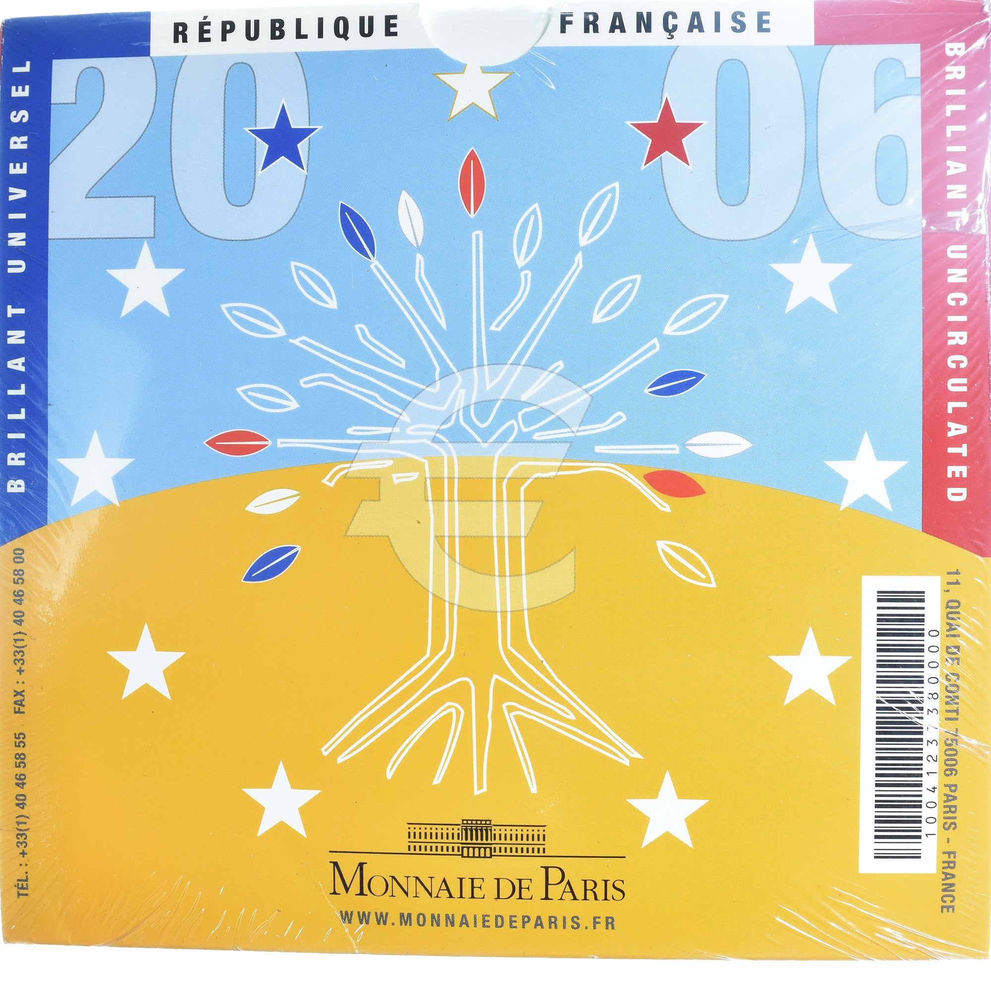 France, Monnaie de Paris, Euro-Set, 2006, FDC.BU, FDC, (No Composition)