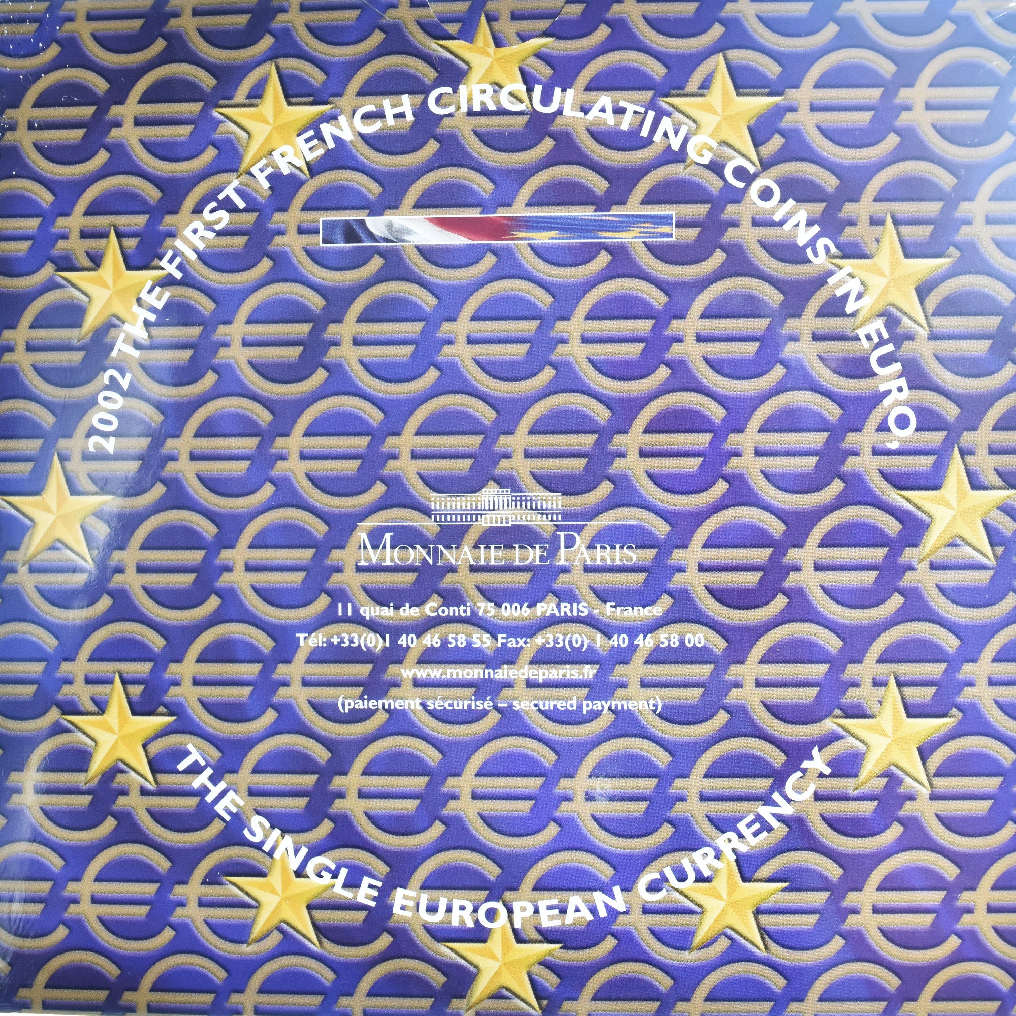 Francja, Monnaie de Paris, Euro-Set, 2002, FDC.BU, MS(65-70), ND