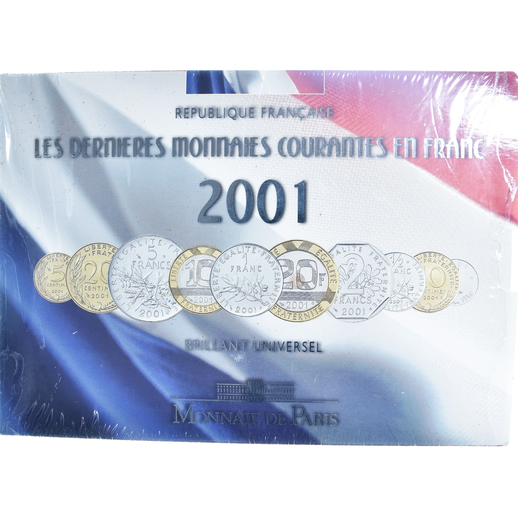 Münze, Frankreich, Coffret 1 c. à 20 frs., 2001, Monnaie de Paris, FDC.BU