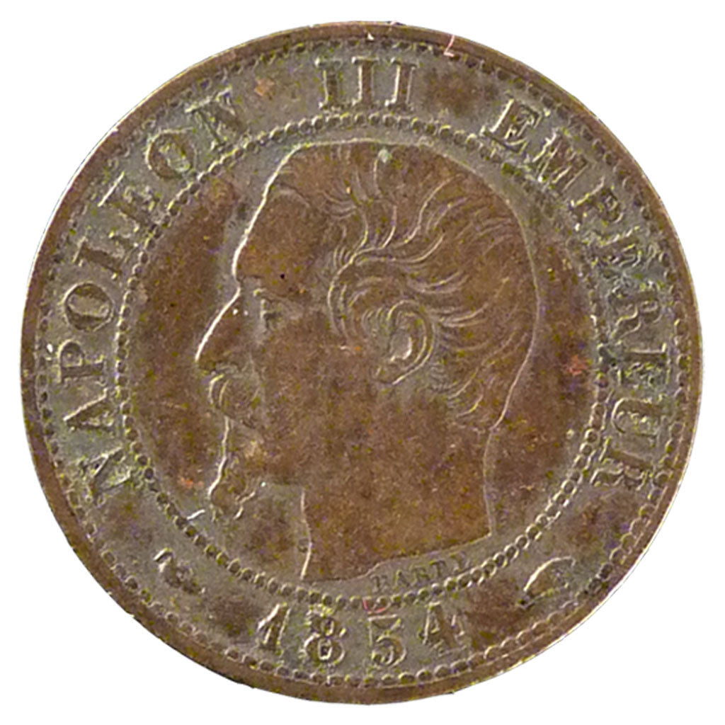 FRANCE, Napoléon III, Centime, 1854, Paris, KM #775.1, EF(40-45), Bronze, Gadour