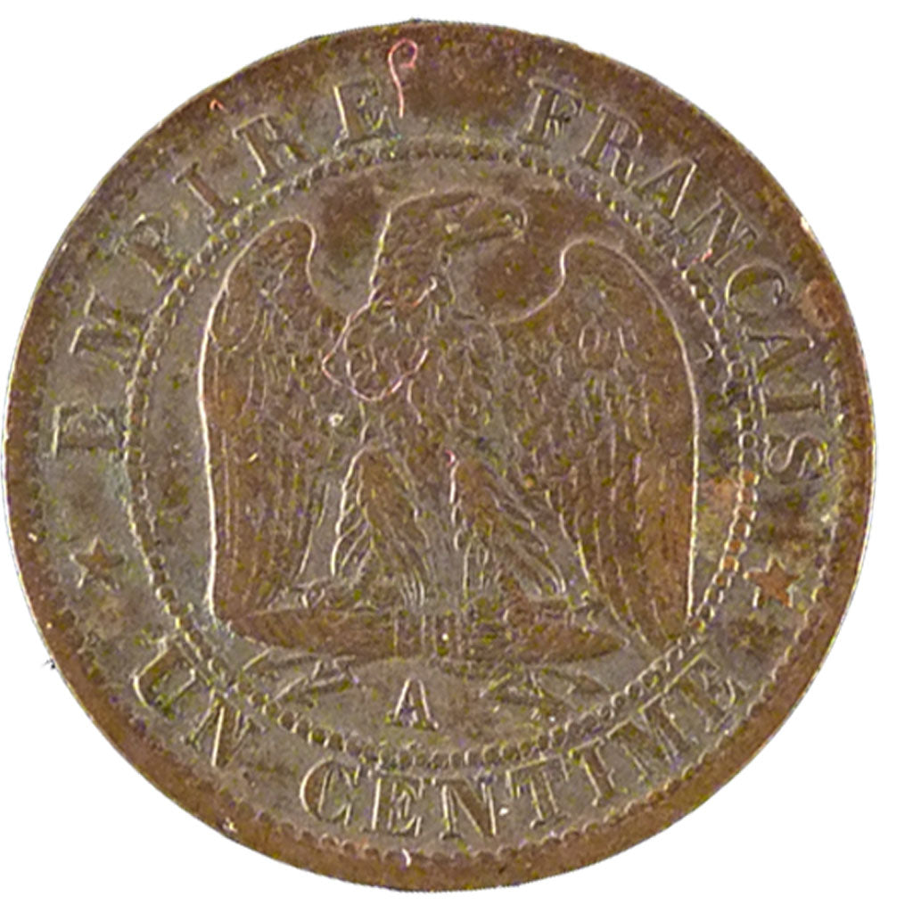 FRANCE, Napoléon III, Centime, 1854, Paris, KM #775.1, EF(40-45), Bronze, Gadour