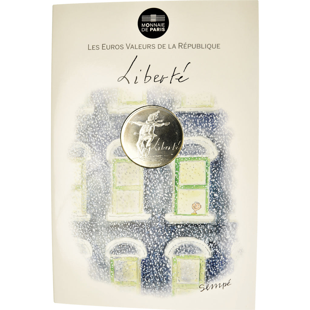 Francia, Monnaie de Paris, 10 Euro, Liberté Hiver Sempé, 2014, Paris, Liberté