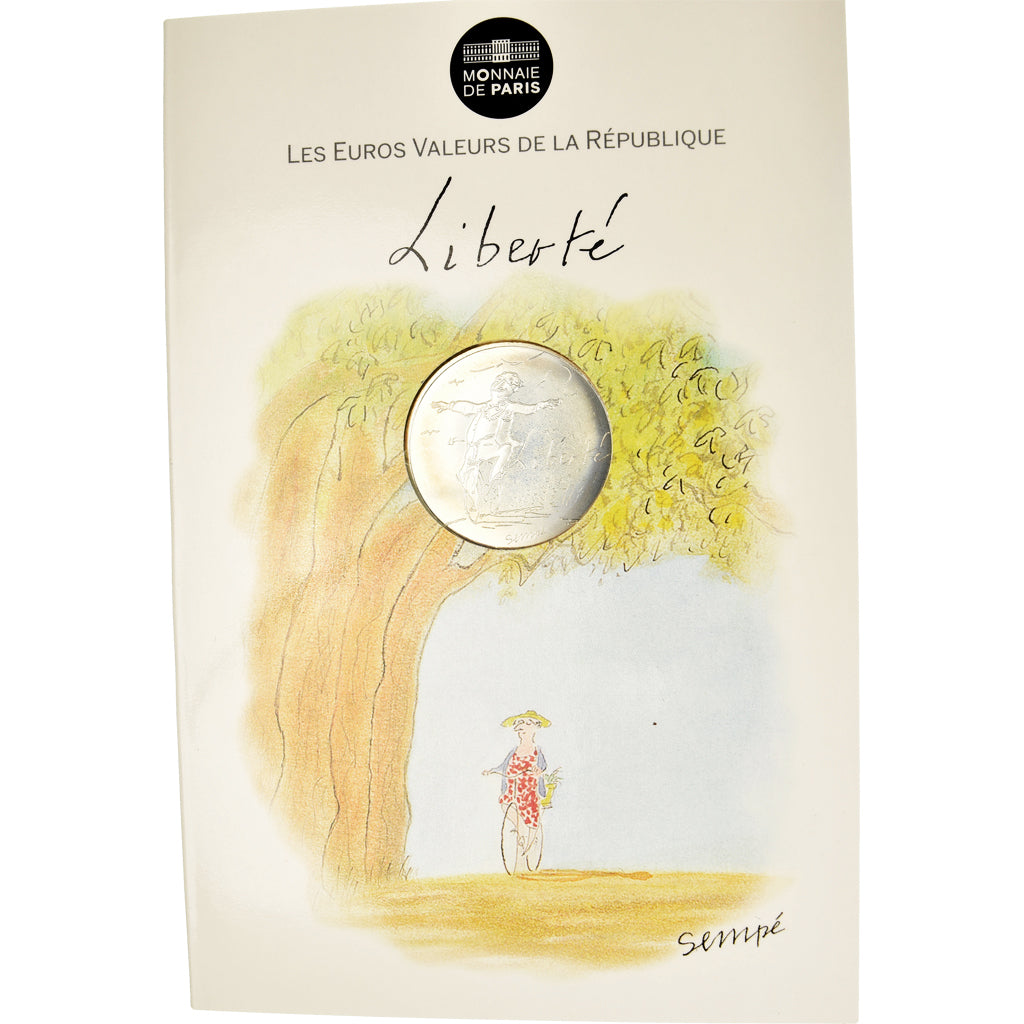 Francia, Monnaie de Paris, 10 Euro, 2014, Paris, Sempé Liberté Printemps, FDC