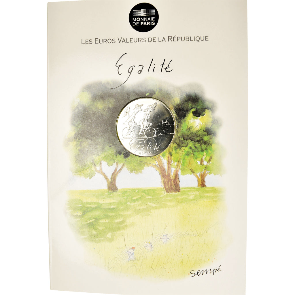 Francia, Monnaie de Paris, 10 Euro, Egalité, 2014, EGALITÉ.Sempé, FDC, Plata
