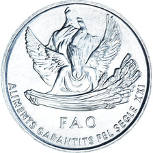 Coin, Andorra, Centim, 1999, FAO, MS(63), Aluminum, KM:171
