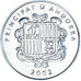 Coin, Andorra, Centim, 2002, Isard, MS(63), Aluminum, KM:177