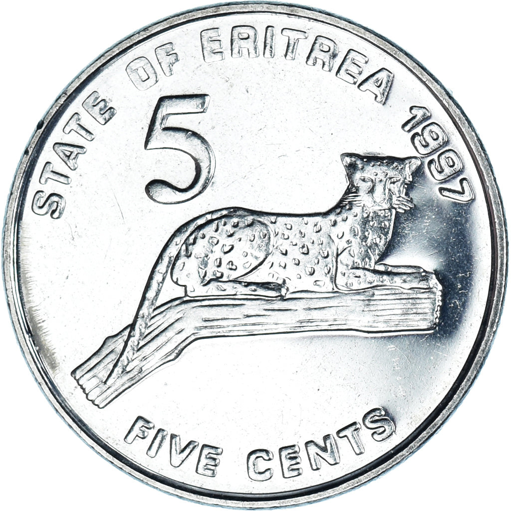 Monnaie, Érythrée, 5 Cents, 1997, SPL, Nickel Clad Steel, KM:44