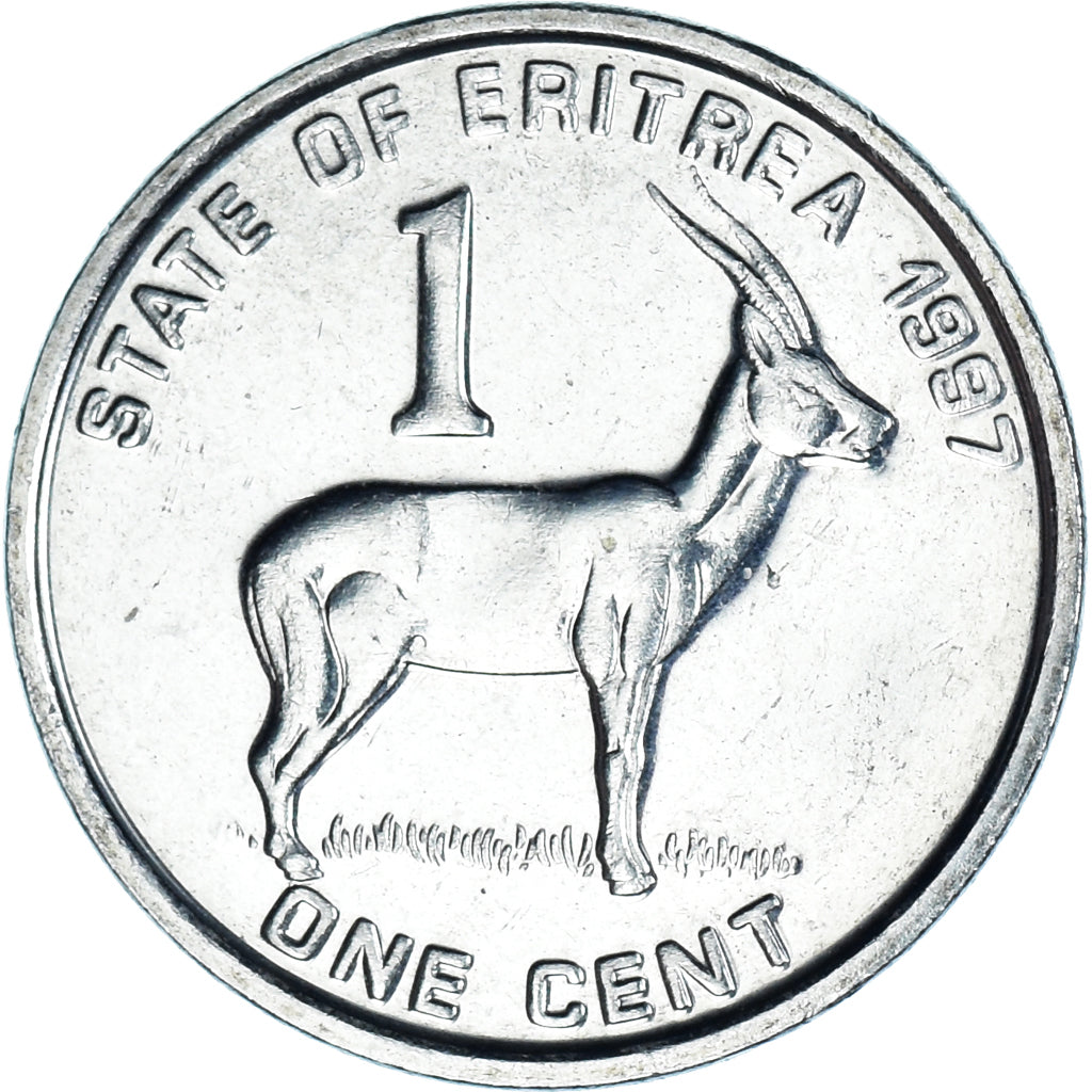 Monnaie, Érythrée, Cent, 1997, SPL, Nickel Clad Steel, KM:43