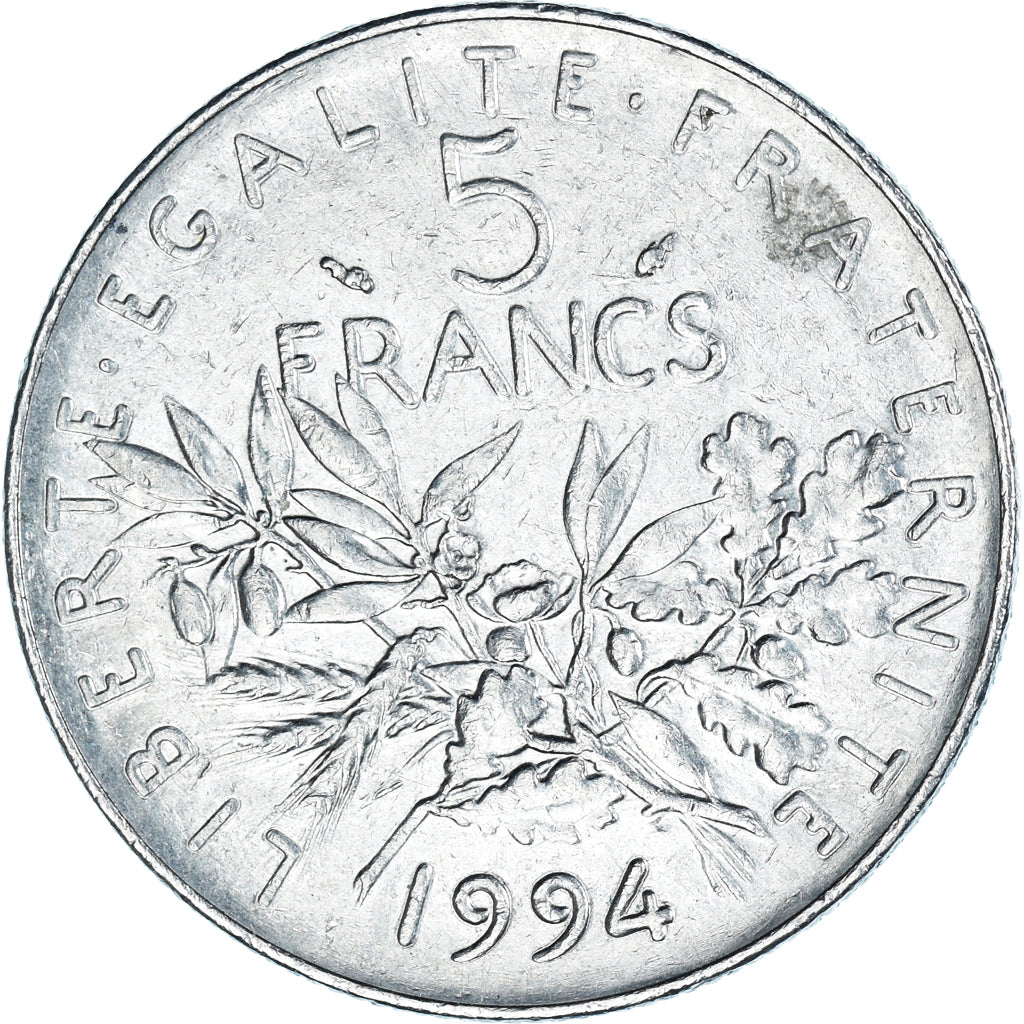 Monnaie, France, Semeuse, 5 Francs, 1994, Paris, TB+, Nickel Clad Copper-Nickel