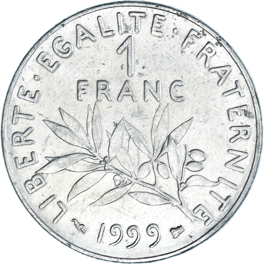 Münze, Frankreich, Semeuse, Franc, 1999, Paris, O.Roty, SS, Nickel, KM:925.1