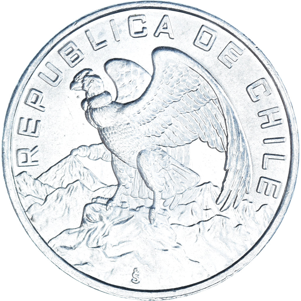 Coin, Chile, 10 Escudos, 1974, MS(63), Aluminum, KM:200