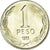 Moneta, Chile, Peso, 1989, Santiago, MS(63), Aluminium-Brąz, KM:216.2