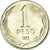 Moneda, Chile, Peso, 1989, Santiago, SC, Aluminio - bronce, KM:216.2