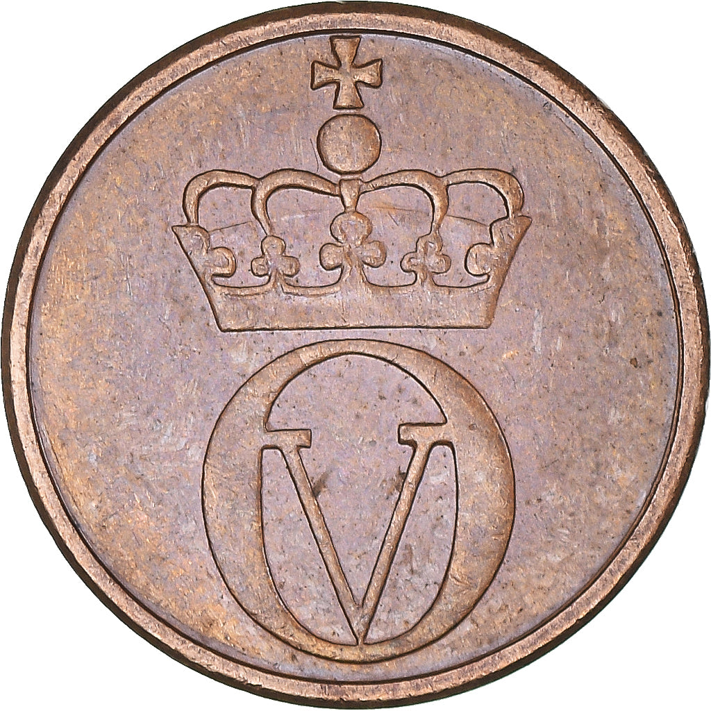 Munten, Noorwegen, Olav V, Ore, 1970, ZF+, Bronzen, KM:403