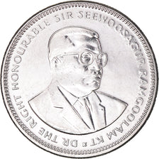 Coin, Mauritius, 1/2 Rupee, 2010, AU(50-53), Nickel plated steel, KM:54
