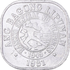 Coin, Philippines, Sentimo, 1981, AU(55-58), Aluminum, KM:224