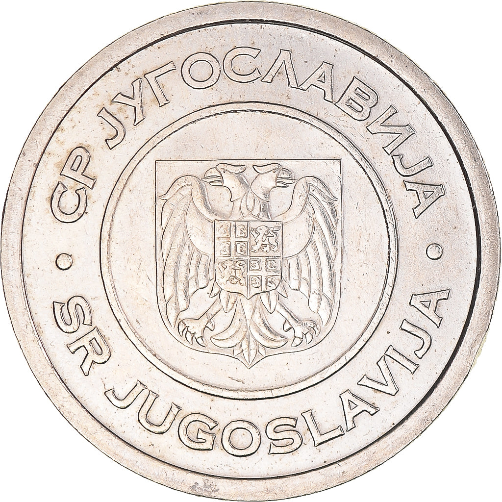 Moneta, Iugoslavia, 5 Dinara, 2000, Belgrade, BB+, Rame-nichel-zinco, KM:182