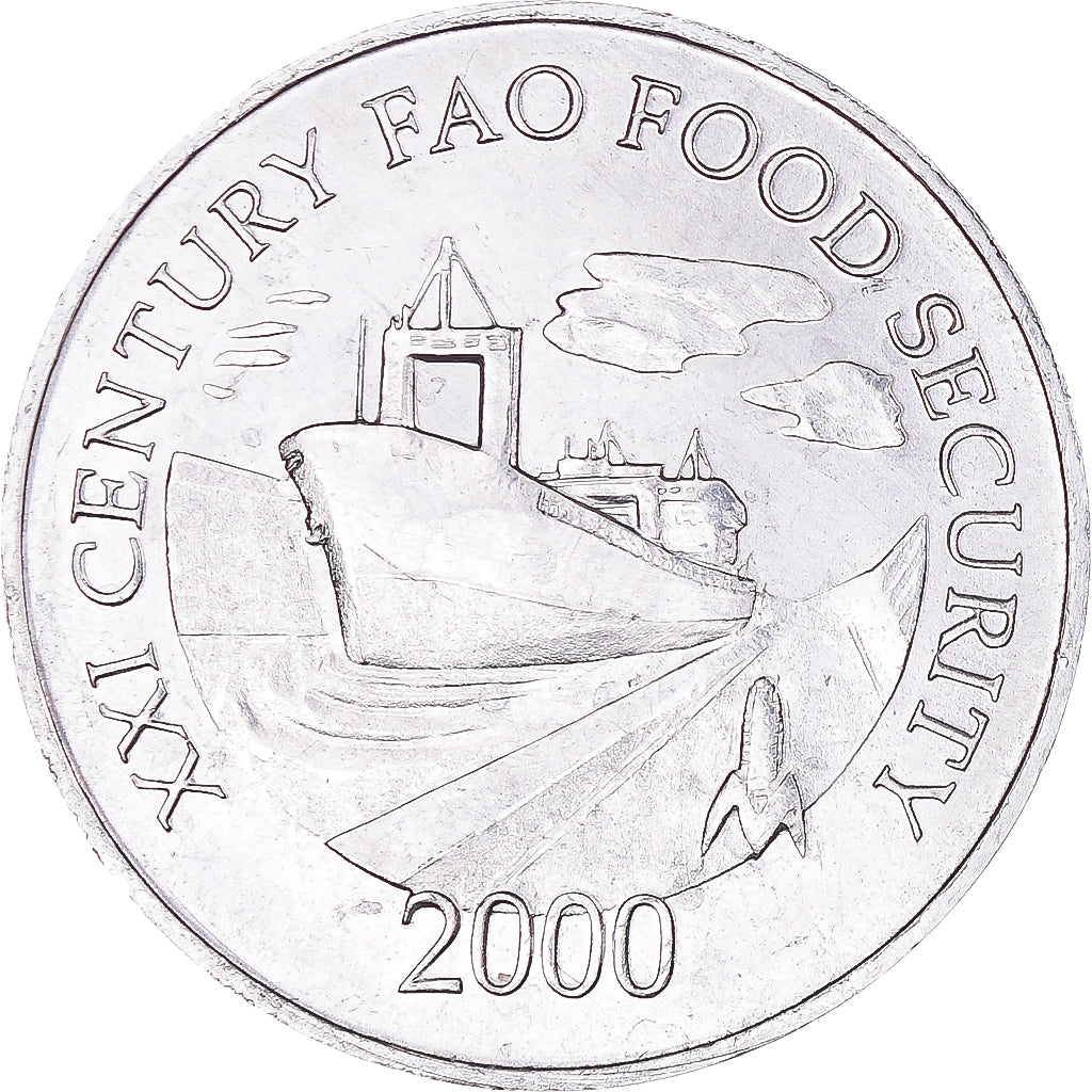 Coin, Panama, Centesimo, 2000, FAO, MS(63), Aluminum, KM:132