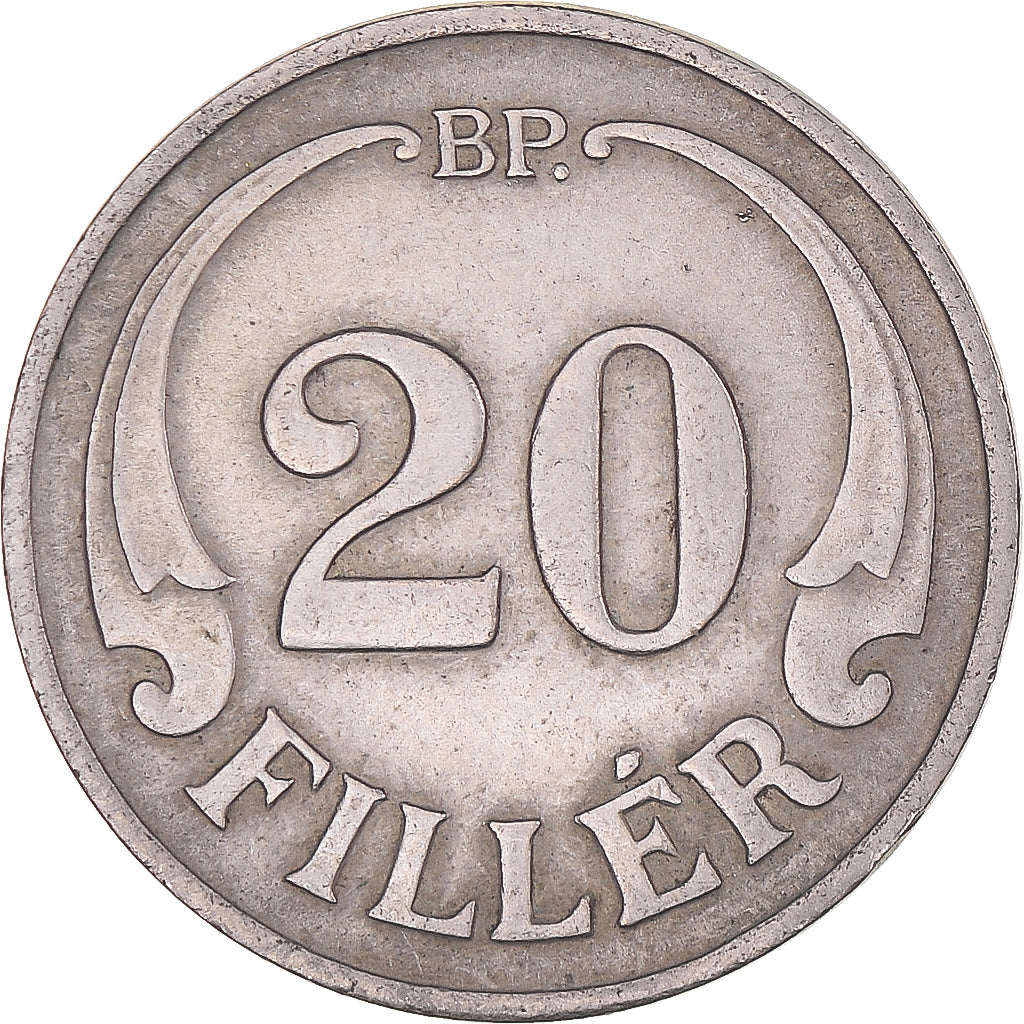 Coin, Hungary, 20 Fillér, 1940, Budapest, MS(63), Copper-nickel, KM:508