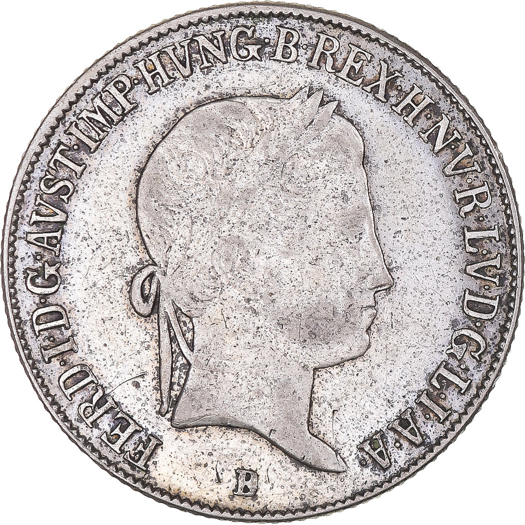 Coin, Hungary, Ferdinand V, 20 Krajczar, 1839, Budapest, EF(40-45), Silver