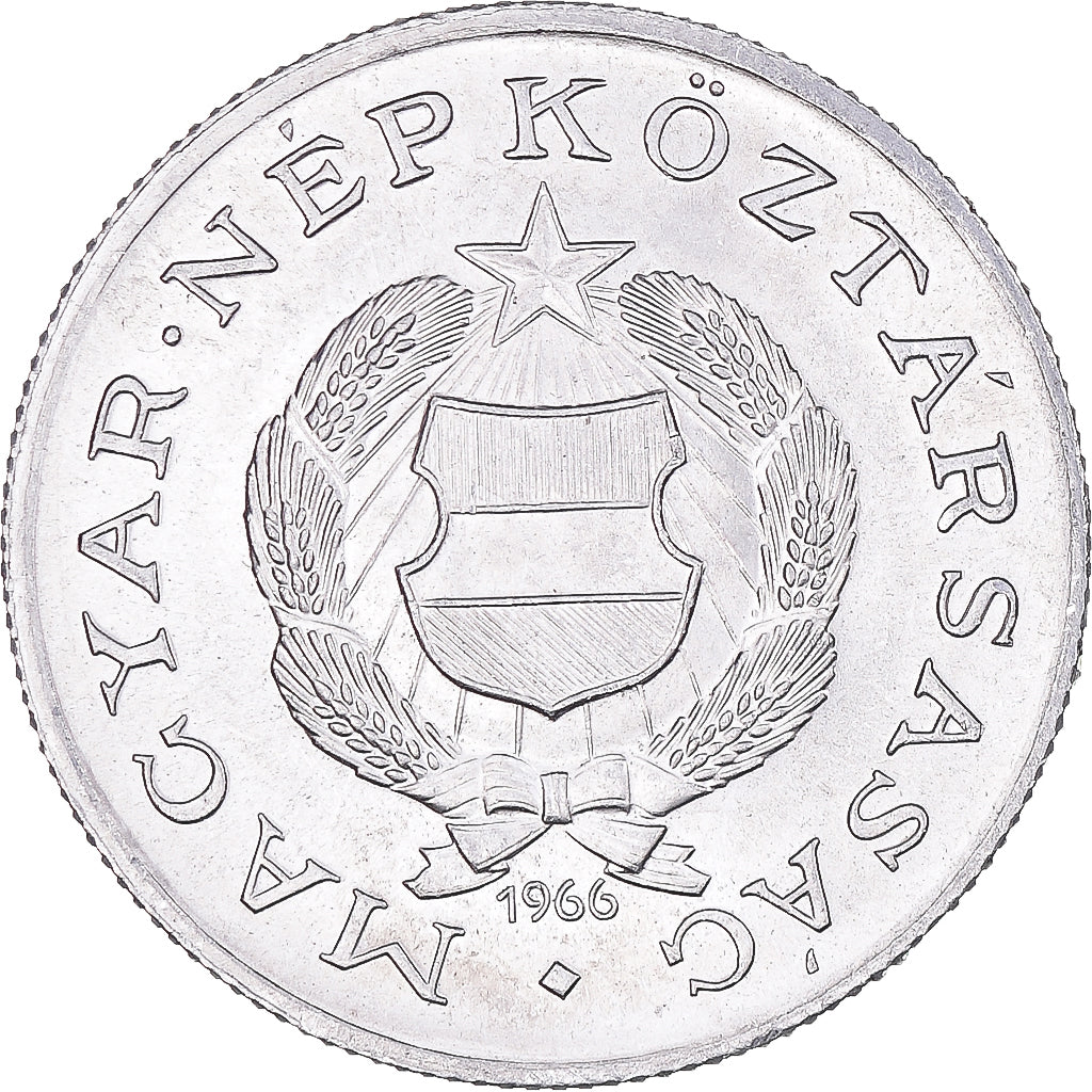 Coin, Hungary, Forint, 1966, Budapest, MS(63), Aluminum, KM:555